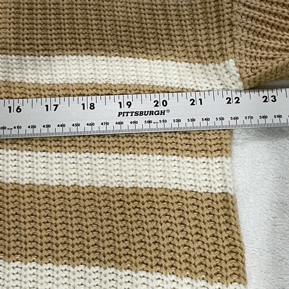 Sanctuary Quarter Zip Sweater Large in Classic Tan - Picture 8 of 15